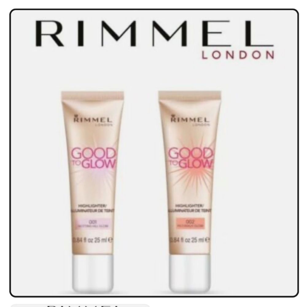 *NEW Rimmel Good to Glow Highlighter in 001 Notting Hill and 002 Piccadilly Glow